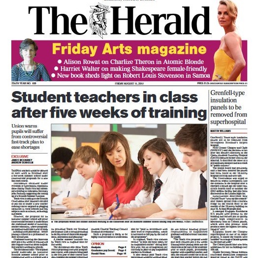 Student teachers in class after five weeks of training | The&nbsp;Herald